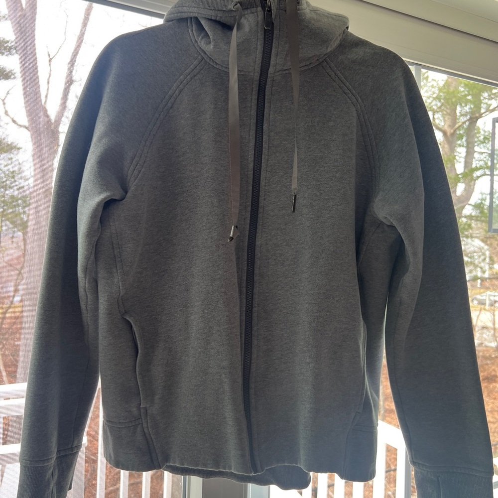 Comfy lululemon Gray Full-Zip Hoodie Sweater